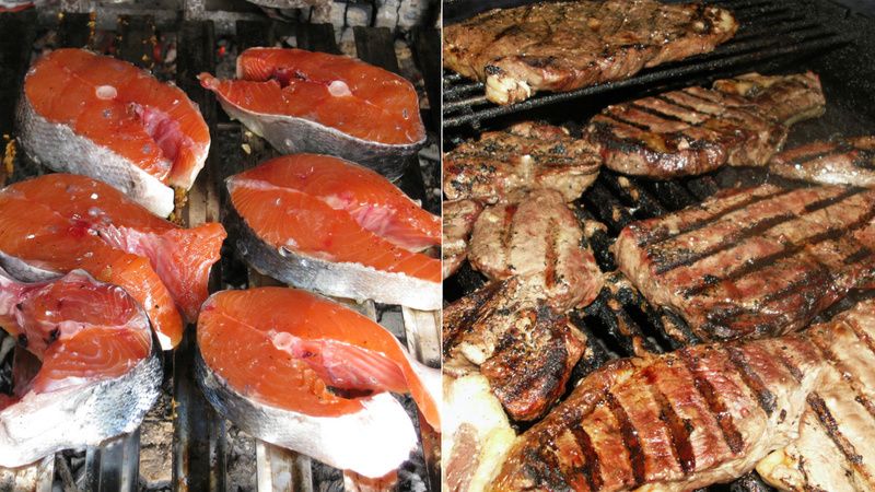 Barbecue viande ou poisson