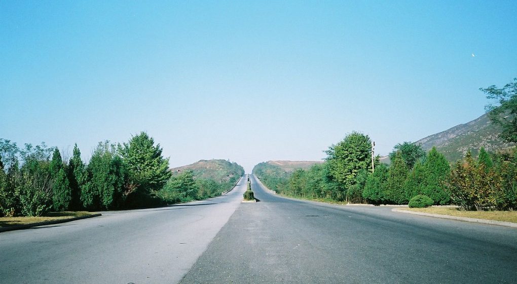 autoroute de Kaesong en Corée du Nord