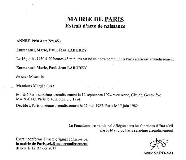 Demande en ligne : acte de naissance
