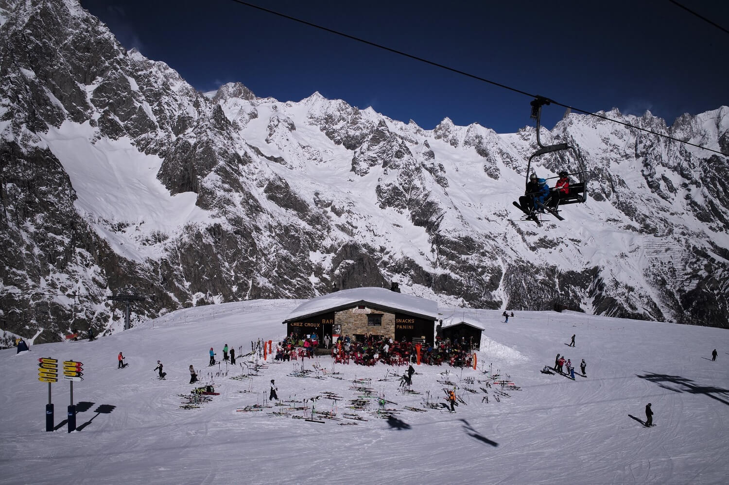 Skier au Mont-Blanc